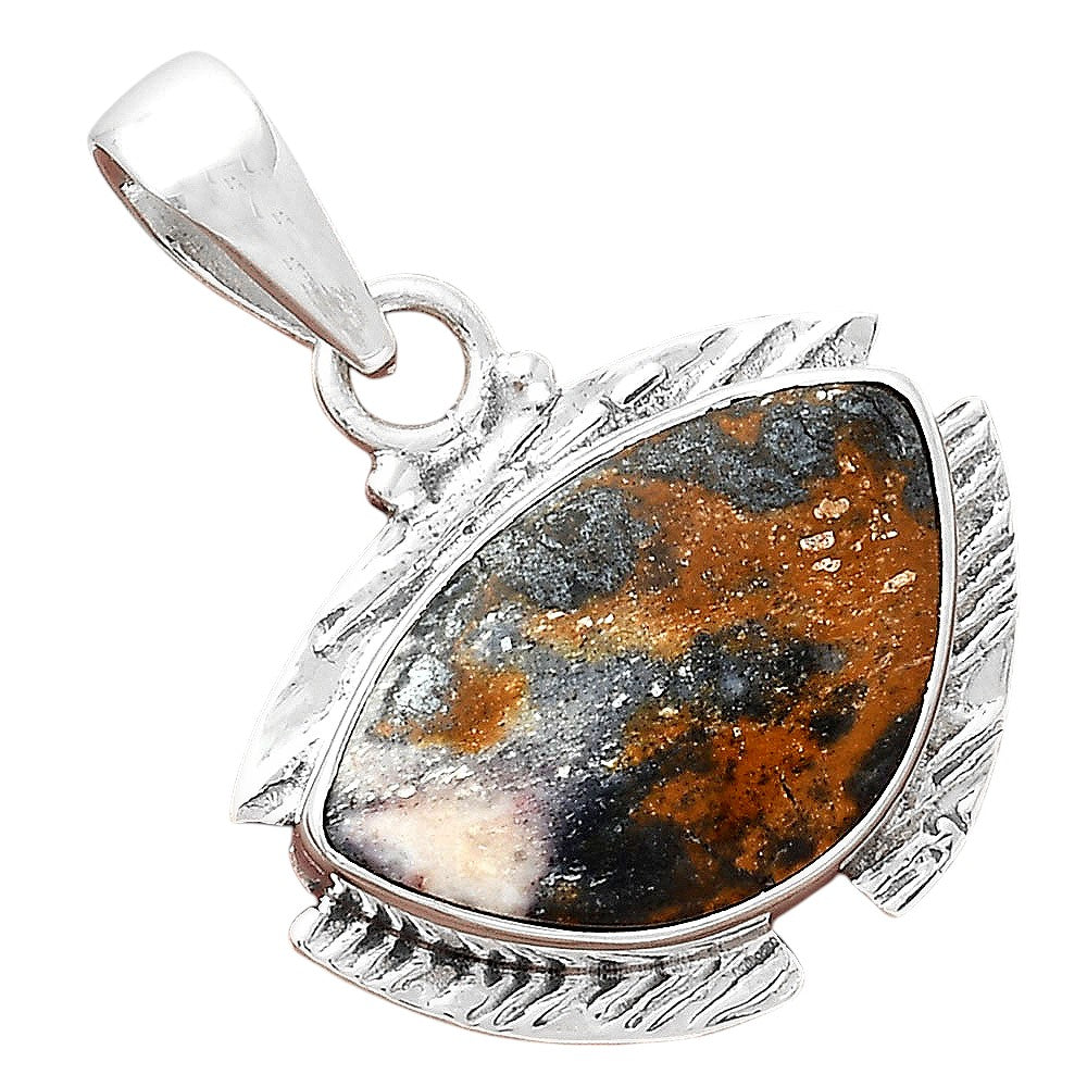 Natural Indian Blanket Jasper Pendant P-1705 SDP156262