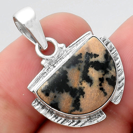 Natural Russian Honey Dendrite Opal Pendant P-1705 SDP156270