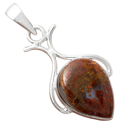 Natural Red Moss Agate Pendant P-1592 SDP156274