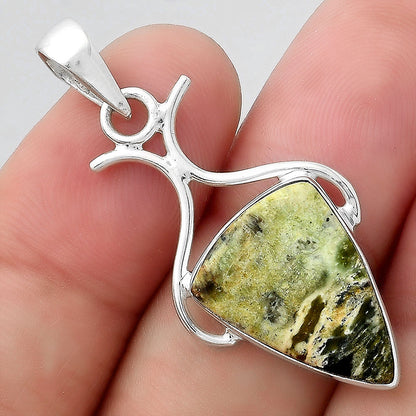Natural Chrome Chalcedony Pendant P-1592 SDP156275