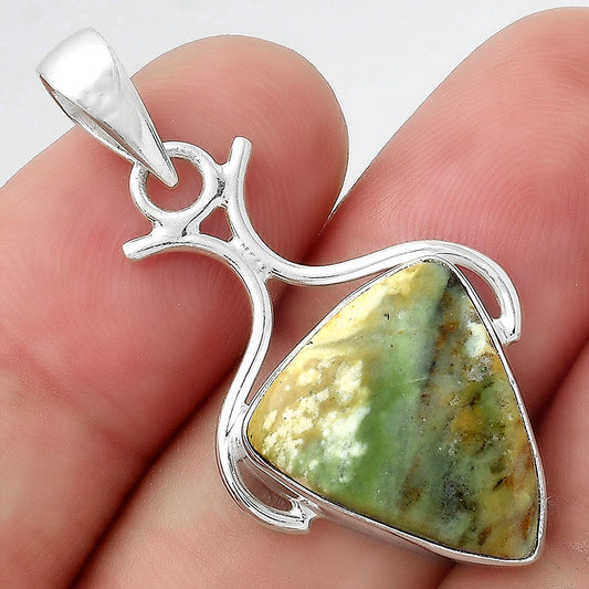 Natural Chrome Chalcedony Pendant P-1592 SDP156278
