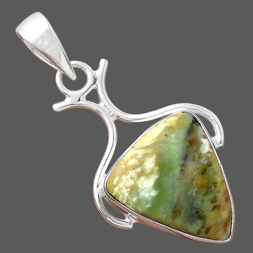 Natural Chrome Chalcedony Pendant P-1592 SDP156278