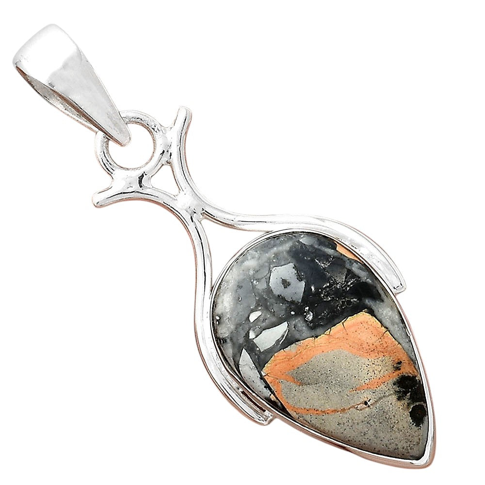 Natural Maligano Jasper - Indonesia Pendant P-1592 SDP156283
