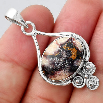 Natural Indian Blanket Jasper Pendant P-1473 SDP156294