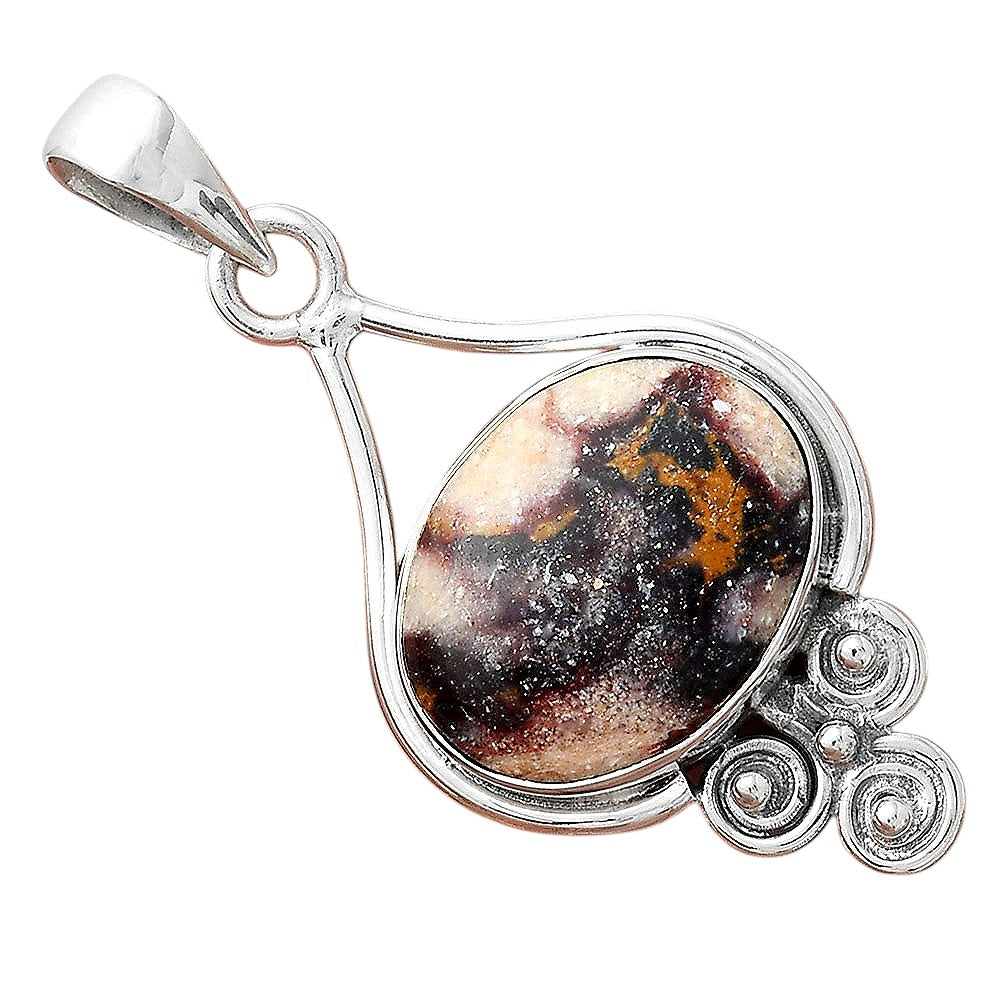Natural Indian Blanket Jasper Pendant P-1473 SDP156294