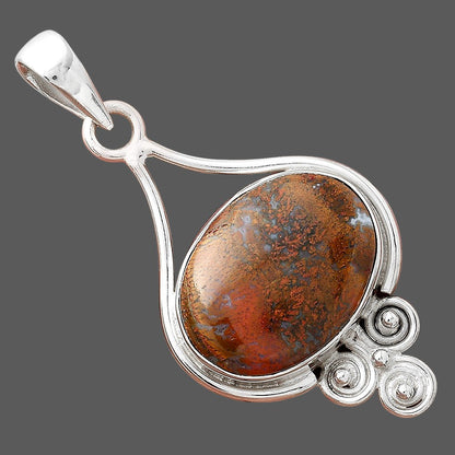 Natural Red Moss Agate Pendant P-1473 SDP156296