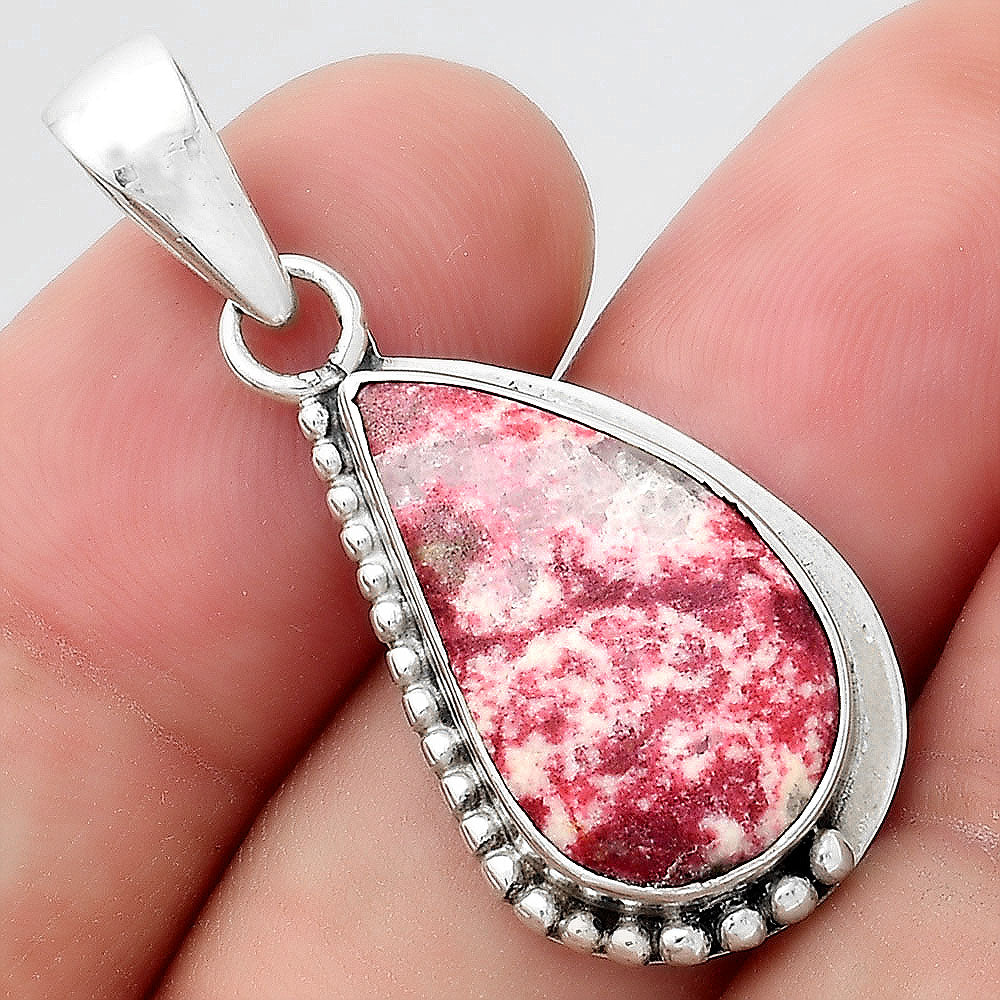 Natural Pink Thulite - Norway Pendant P-1326 SDP156330