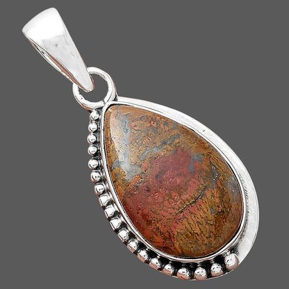 Natural Red Moss Agate Pendant P-1326 SDP156332