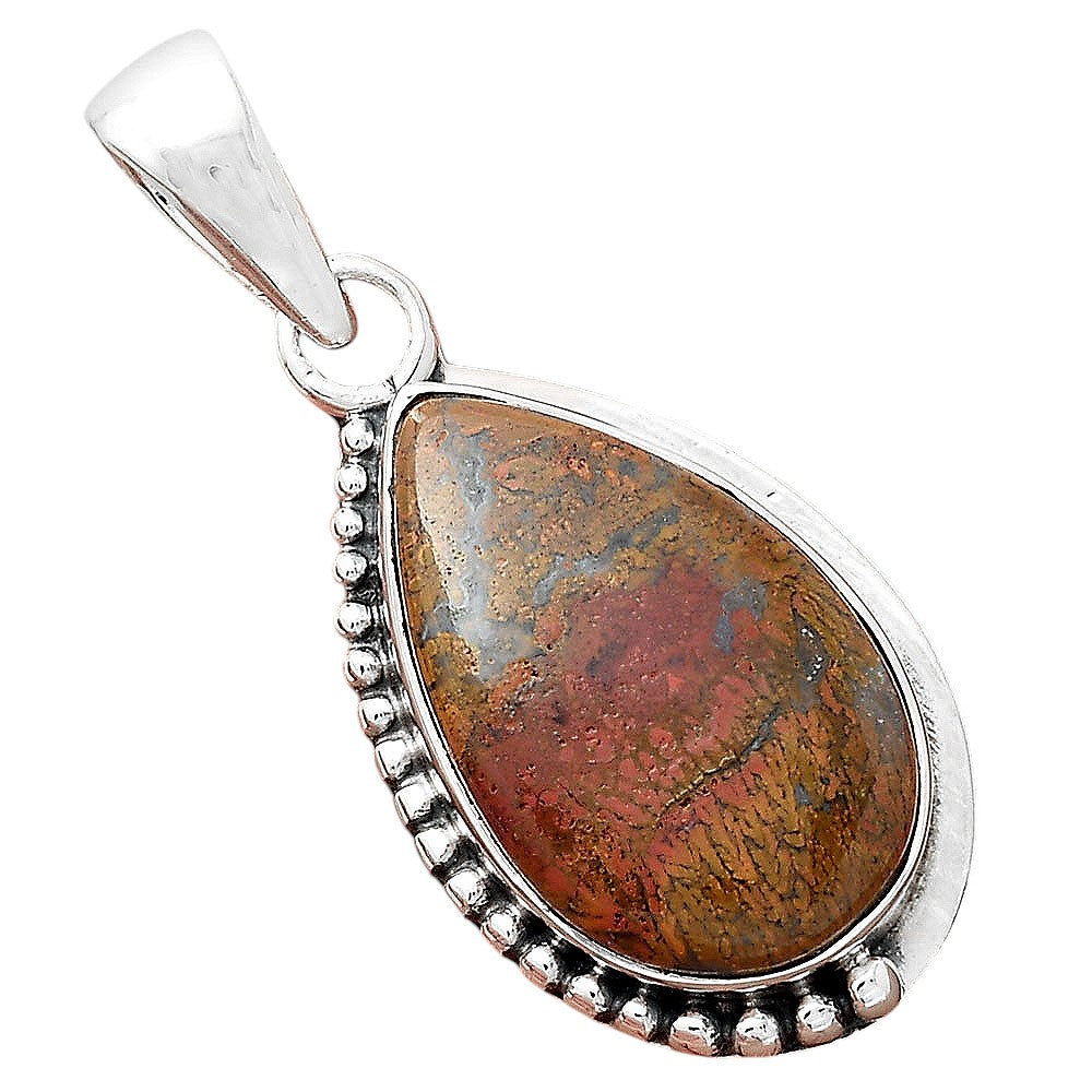 Natural Red Moss Agate Pendant P-1326 SDP156332