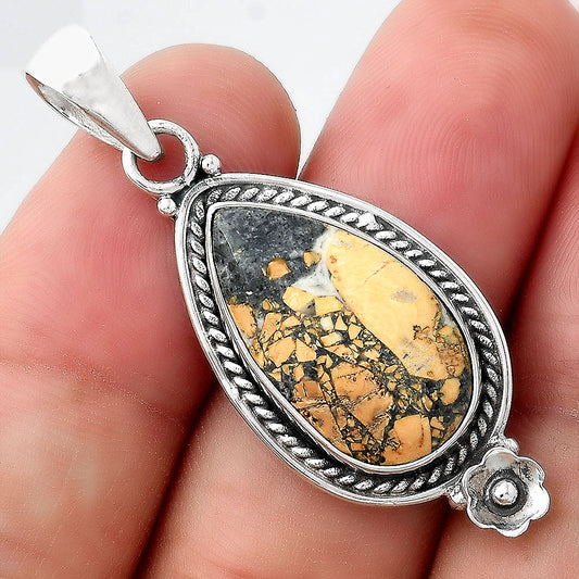 Natural Maligano Jasper - Indonesia Pendant P-1620 SDP156336