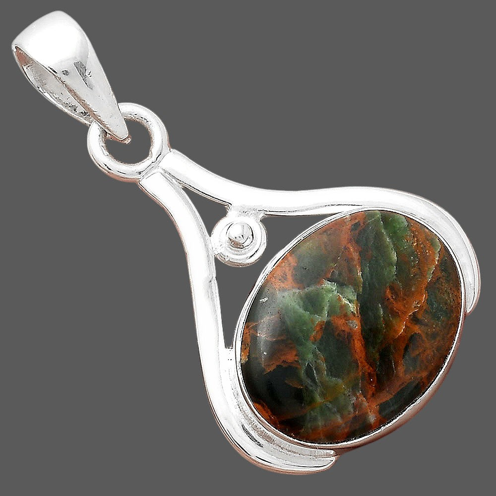 Natural Turkish Rainforest Chrysocolla Pendant P-1407 SDP156348