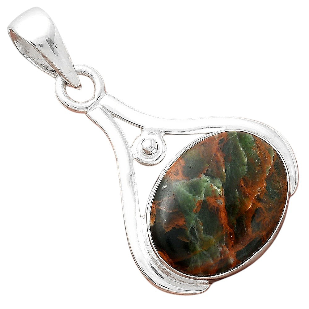 Natural Turkish Rainforest Chrysocolla Pendant P-1407 SDP156348