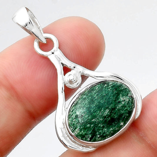 Natural Green Aventurine Pendant P-1407 SDP156350