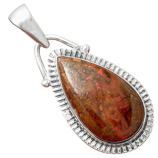 Natural Red Moss Agate Pendant P-1367 SDP156373