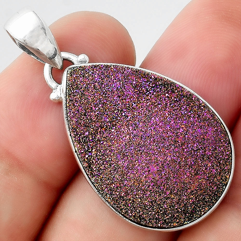 Titanium Druzy Pendant P-1001 SDP156383