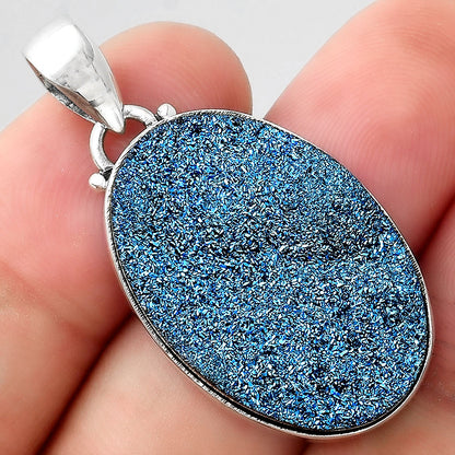 Titanium Druzy Pendant P-1001 SDP156384