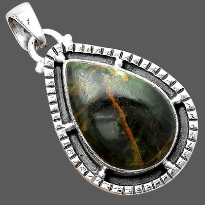 Natural Turkish Rainforest Chrysocolla Pendant P-1495 SDP156411