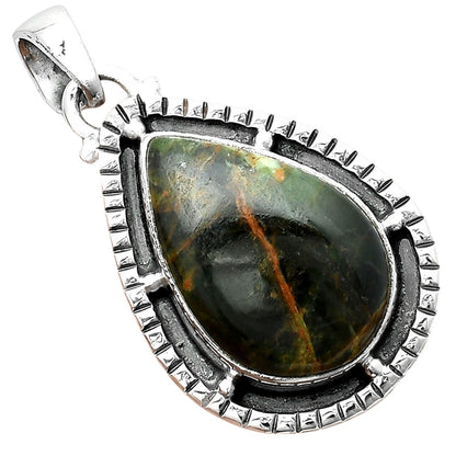 Natural Turkish Rainforest Chrysocolla Pendant P-1495 SDP156411