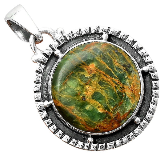 Natural Turkish Rainforest Chrysocolla Pendant P-1495 SDP156412