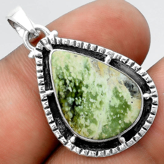Natural Chrome Chalcedony Pendant P-1495 SDP156416