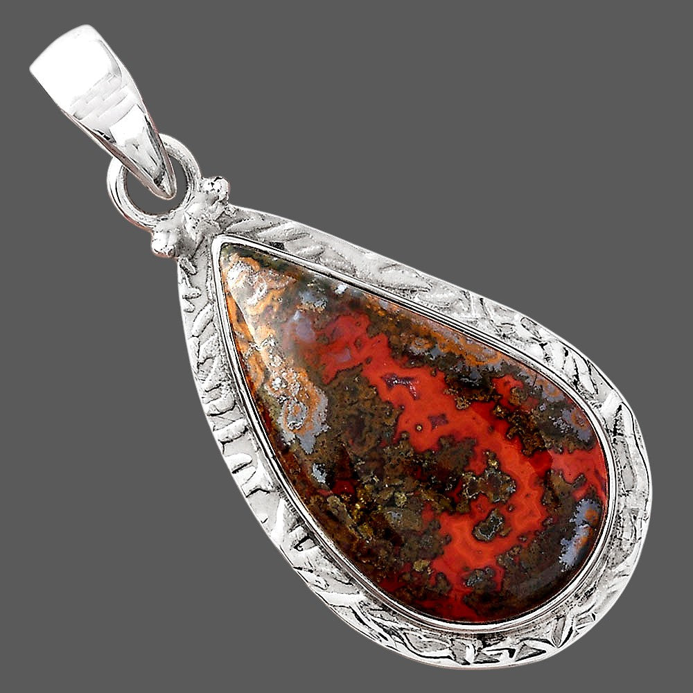 Natural Rare Cady Mountain Agate Pendant P-1397 SDP156445