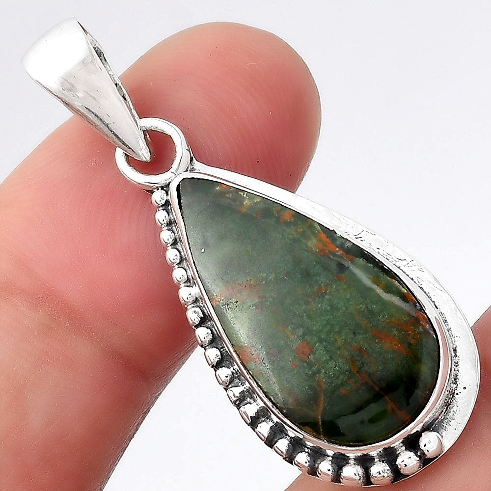Natural Chrome Chalcedony Pendant P-1326 SDP156475