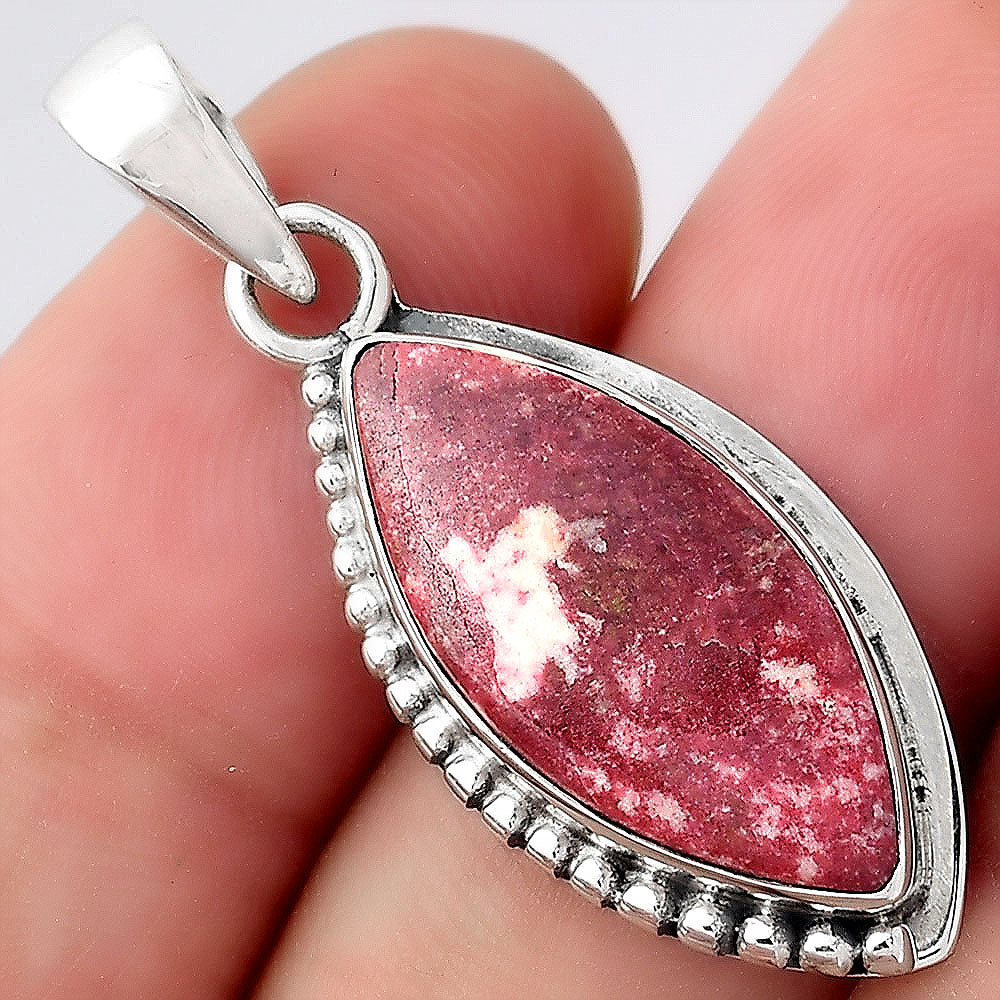 Natural Pink Thulite - Norway Pendant P-1326 SDP156476