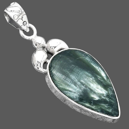Natural Russian Seraphinite Pendant P-1694 SDP156480