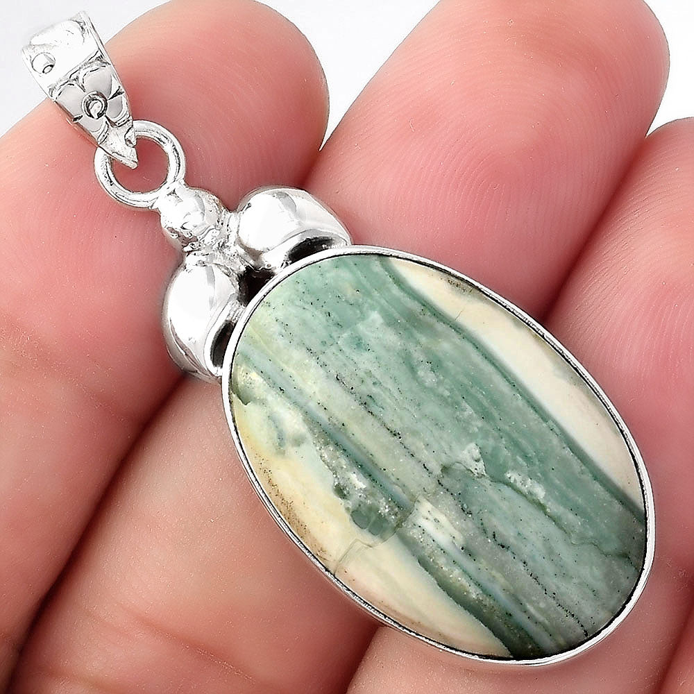 Natural Saturn Chalcedony Pendant P-1694 SDP156488