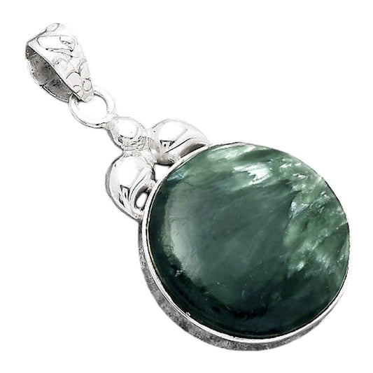 Natural Russian Seraphinite Pendant P-1694 SDP156500