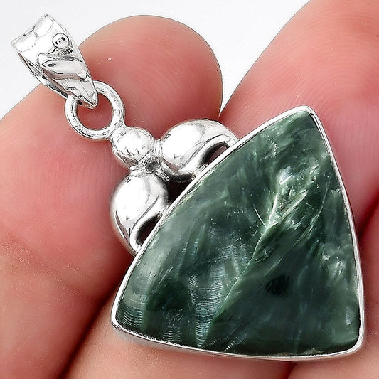 Natural Russian Seraphinite Pendant P-1694 SDP156505