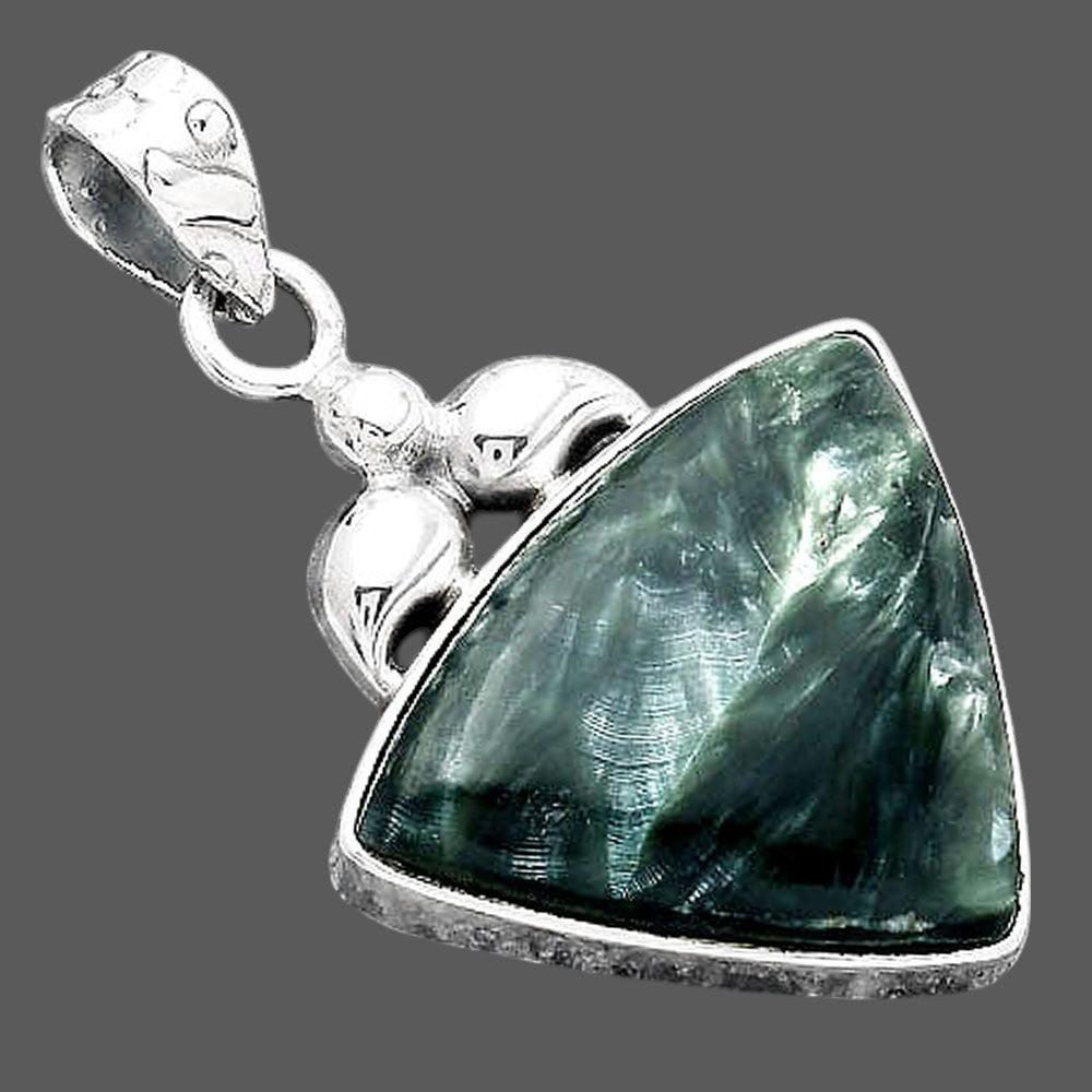 Natural Russian Seraphinite Pendant P-1694 SDP156505