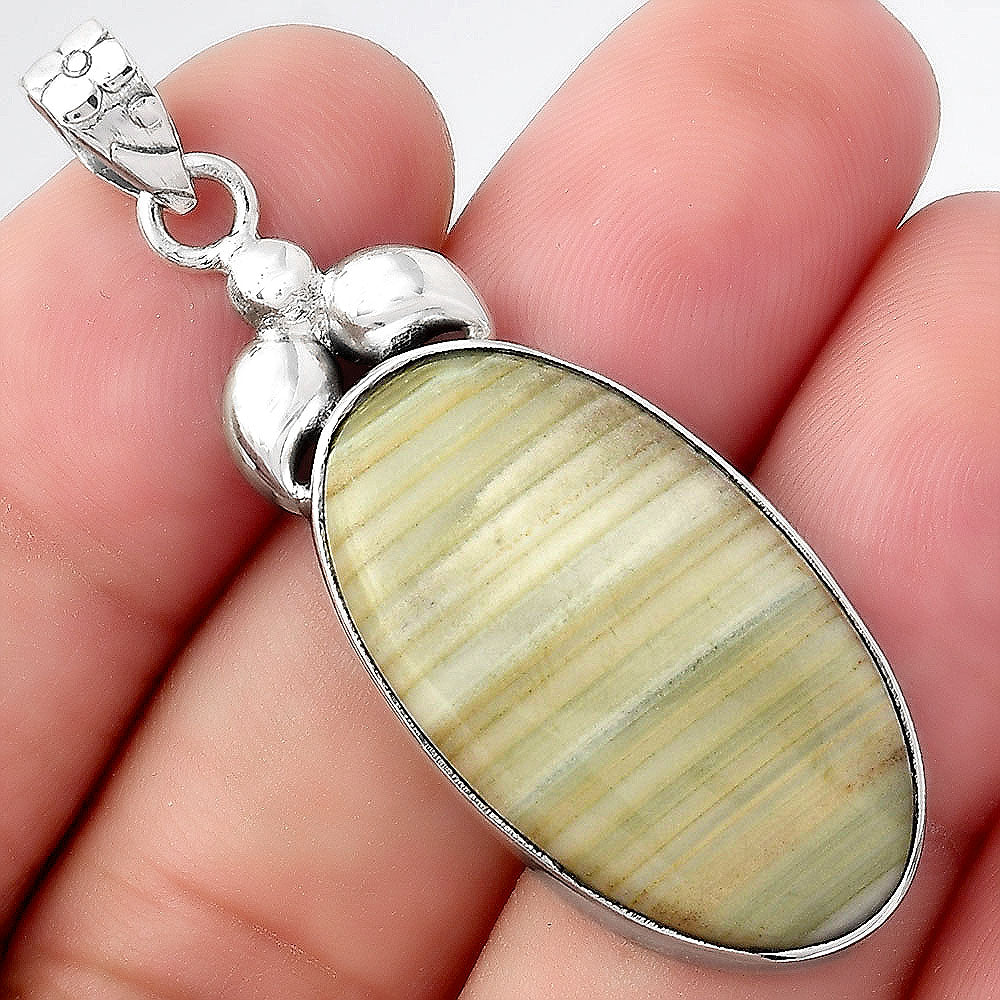 Natural Saturn Chalcedony Pendant P-1694 SDP156506