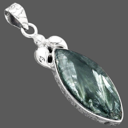 Natural Russian Seraphinite Pendant P-1694 SDP156509
