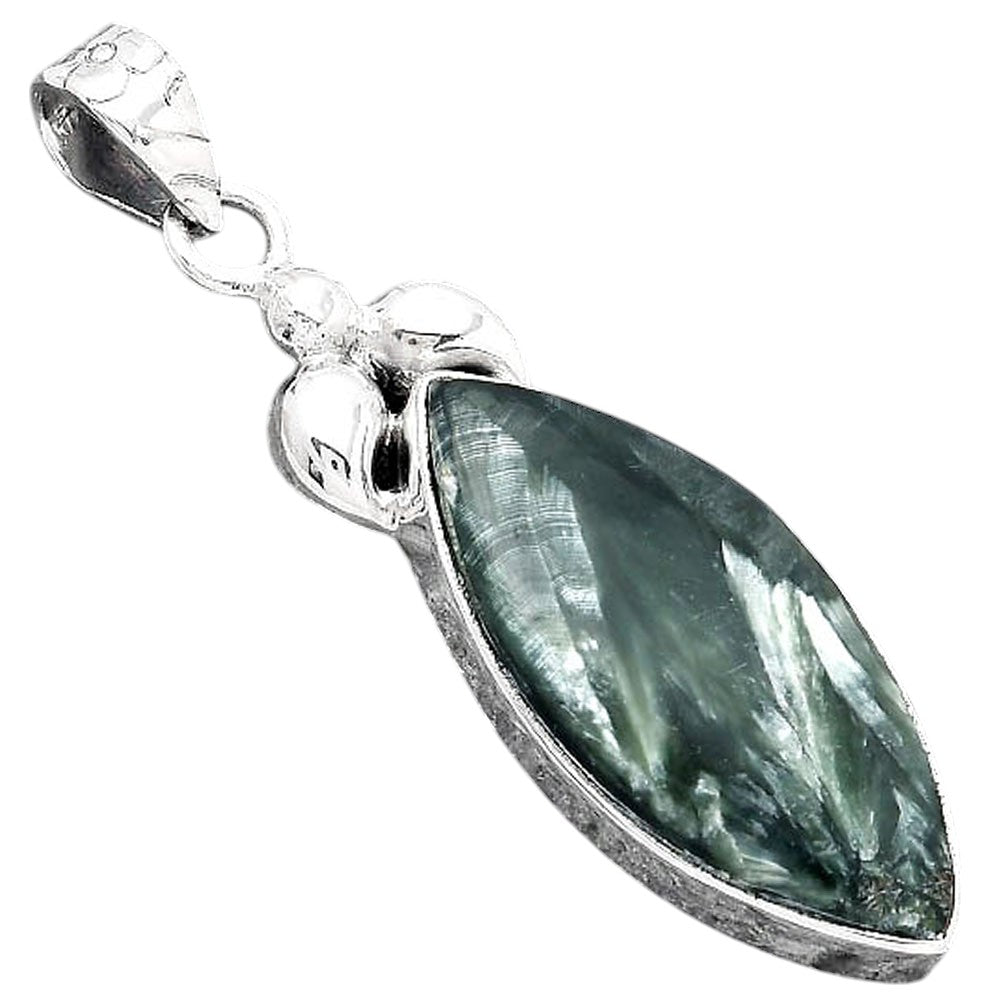 Natural Russian Seraphinite Pendant P-1694 SDP156509