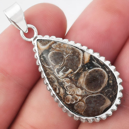 Natural Turtella Jasper - USA Pendant P-1371 SDP156511