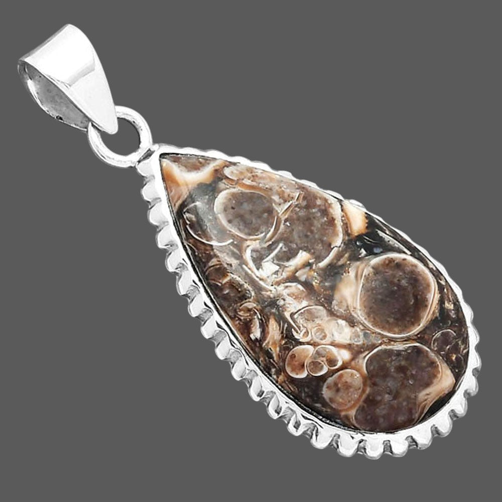 Natural Turtella Jasper - USA Pendant P-1371 SDP156511
