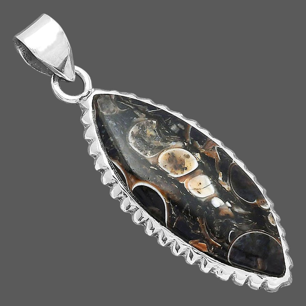 Natural Turtella Jasper - USA Pendant P-1371 SDP156514