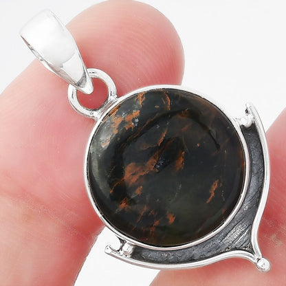 Natural Turkish Rainforest Chrysocolla Pendant P-1393 SDP156520