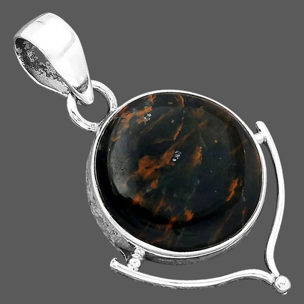 Natural Turkish Rainforest Chrysocolla Pendant P-1393 SDP156520