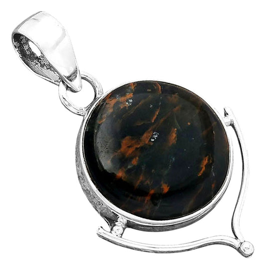 Natural Turkish Rainforest Chrysocolla Pendant P-1393 SDP156520