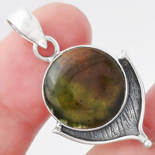 Natural Chrome Chalcedony Pendant P-1393 SDP156523