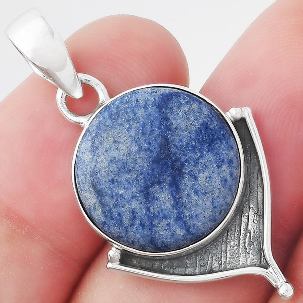 Natural Dumortierite Quartz Pendant P-1393 SDP156530