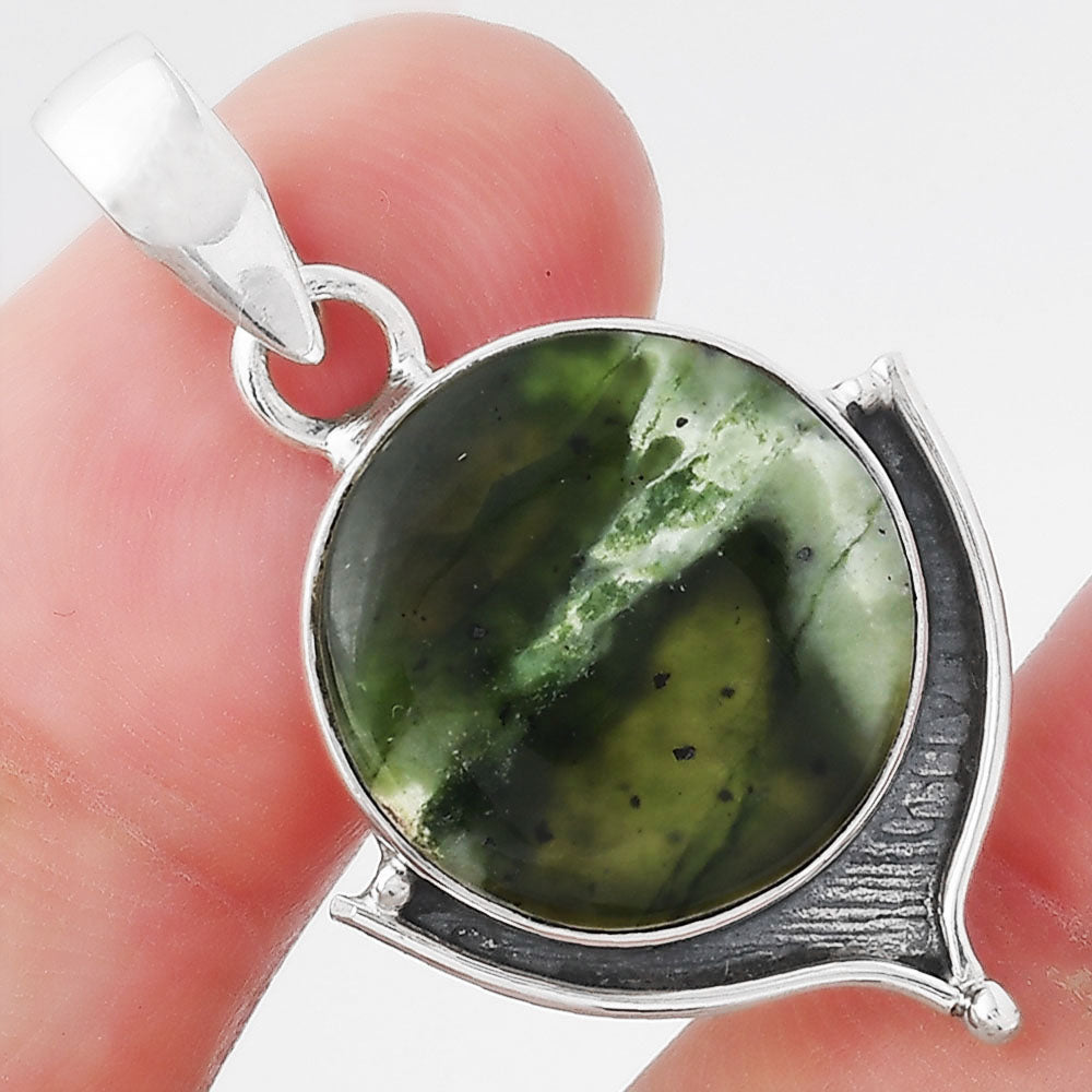 Natural Chrome Chalcedony Pendant P-1393 SDP156531