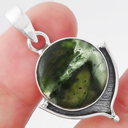Natural Chrome Chalcedony Pendant P-1393 SDP156531