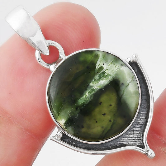 Natural Chrome Chalcedony Pendant P-1393 SDP156531