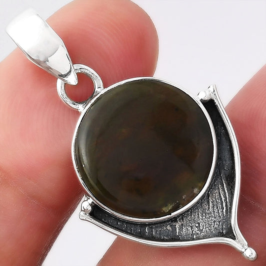 Natural Chrome Chalcedony Pendant P-1393 SDP156542