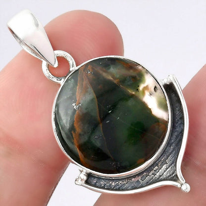 Natural Turkish Rainforest Chrysocolla Pendant P-1393 SDP156543