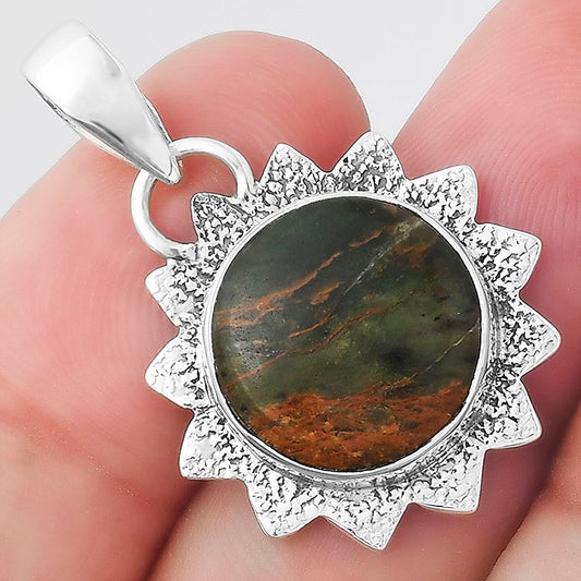 Natural Turkish Rainforest Chrysocolla Pendant P-1205 SDP156547