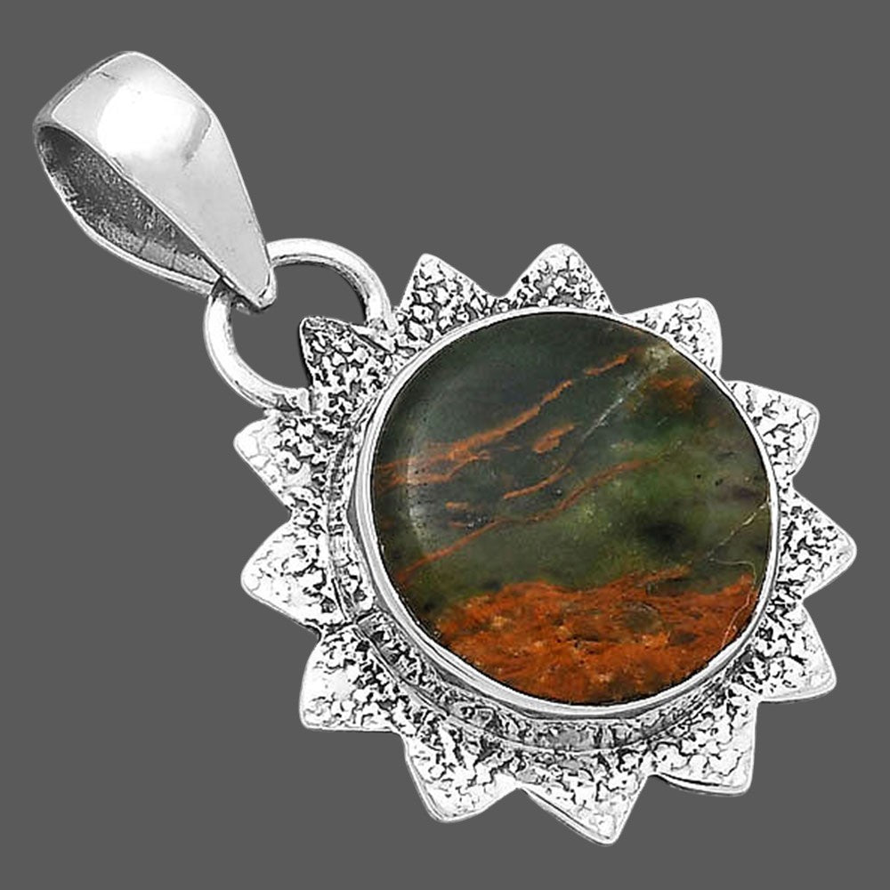 Natural Turkish Rainforest Chrysocolla Pendant P-1205 SDP156547